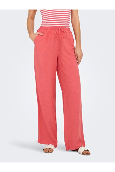 JDY Hose JDYCAYA Weiter Beinschnitt Leinen Hose