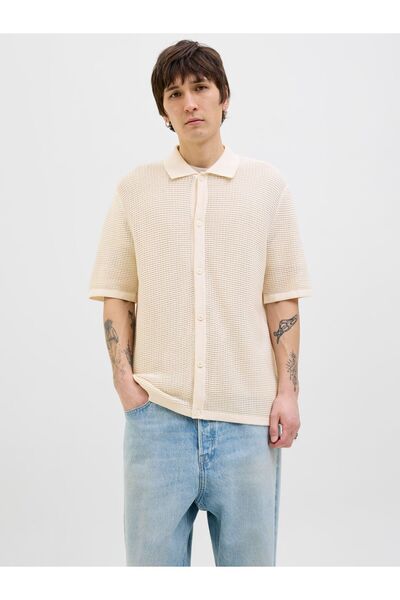 Jack & Jones Gestricktes Hemd Gestreift Gestricktes Hemd