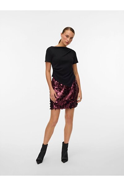 Vero Moda Rock VMCUTE Hohe Taille Minirock