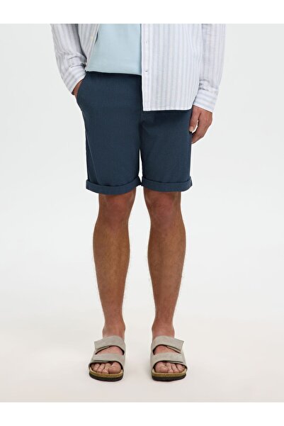SELECTED Shorts Dehnbare Baumwoll