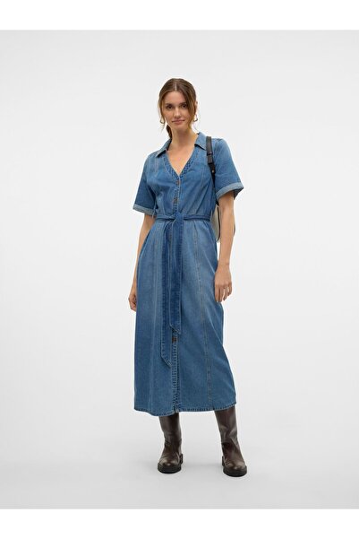 Vero Moda Jeanskleid VMTRYLLA Midikleid