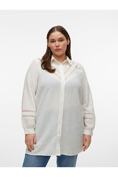 Veromoda Curve Hemdblusenkleid VMCCHRIS Kurzes Kleid