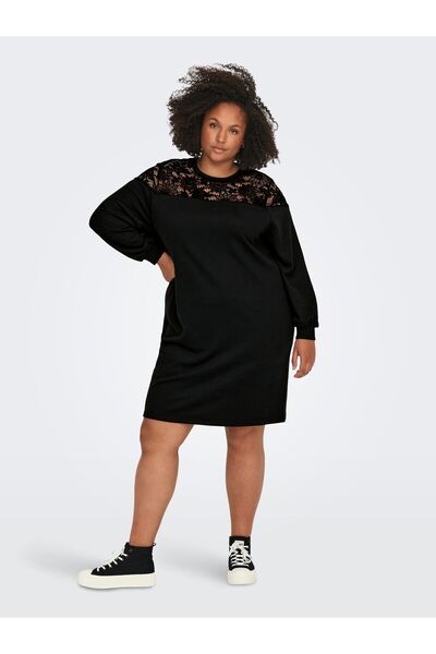 Only Carmakoma Sweatshirt-Kleid CARCATALINA Kurzes Kleid