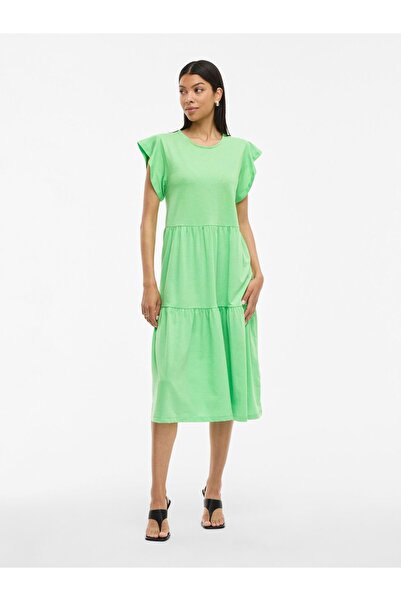 VILA Maxikleid Kurzarm