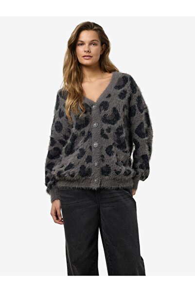 Noisy May Strickjacke Animalprint