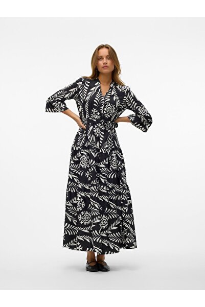 Vero Moda VMZERA Langes Kleid - Bequemer Schnitt