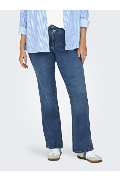 Only Carmakoma Flared fit jeans CARAUGUSTA Mittlere Taille Flared Jeans