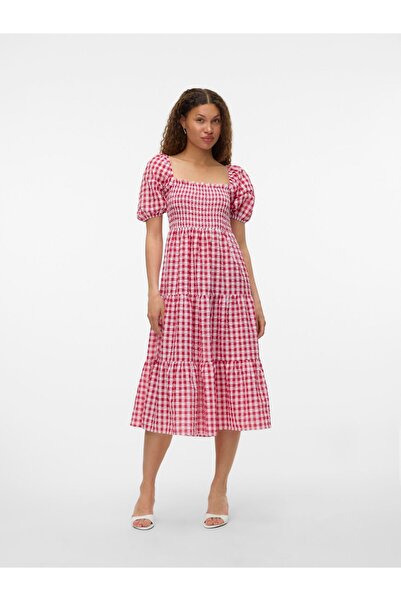 Vero Moda Kleid VMCARRIE Langes Kleid