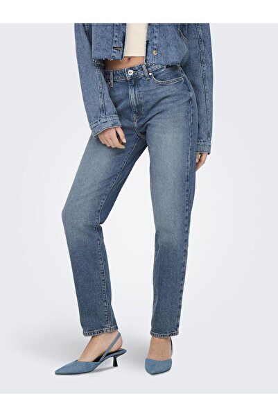 ONLY Τζιν ίσιας γραμμής ONLEMILY, με ψηλή μέση, ίσια κοπή, μήκος μέχρι τον ασ...