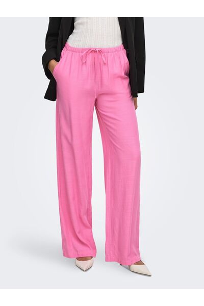 JDY Hose JDYCAYA Weiter Beinschnitt Leinen Hose