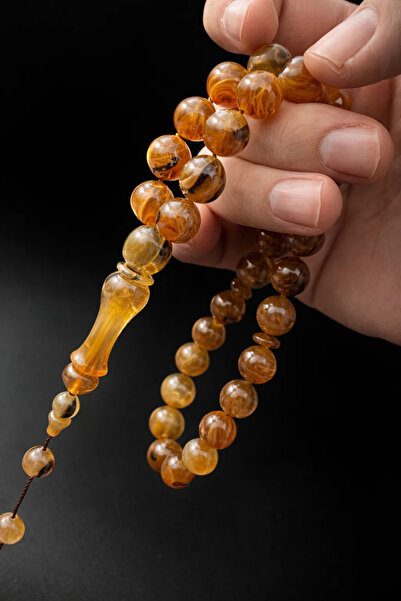 Cemhan Göksal Koç Boynuzu Tesbih 13x13 mm İri Boy Koleksiyonluk Özel Tasarım