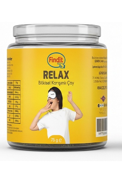 Findit Relax Bitkisel Karışımlı Çay – 75 gr | Toz Form | Doğal Rahatlatıcı Bi...