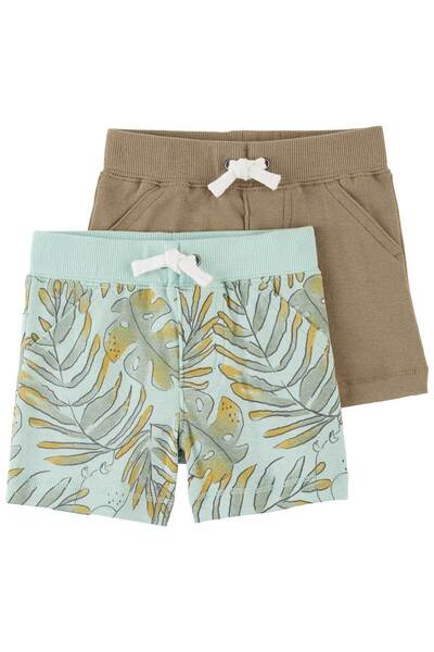 Carter's Erkek Bebek Şort Set 2'li Paket Yeşil