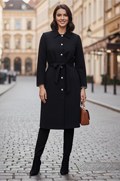 Alvina Тренч з поясом для великих розмірів 10892