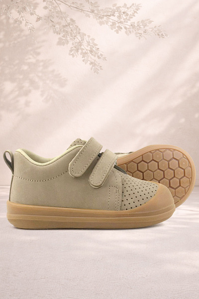 Rakerplus Sonic Genuine Leather Mink Velcro Anatomical Baby Sports Shoes Sneaker