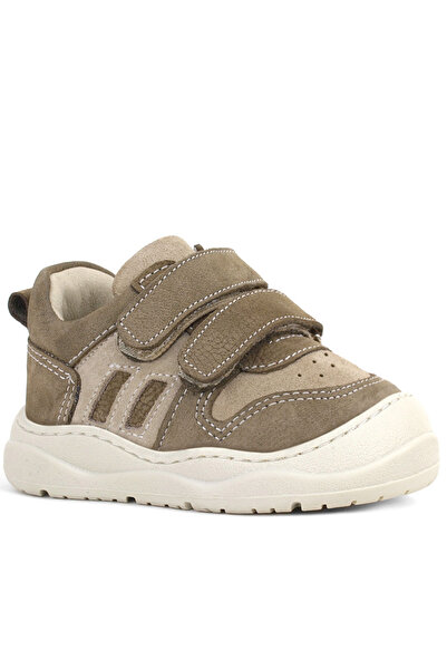 Rakerplus أحذية رياضية للأطفال من الجلد الأصلي كريم الرمل