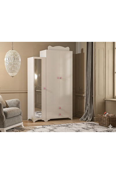PATİKO Sahra 059 3 Kapaklı Dolap Pembe