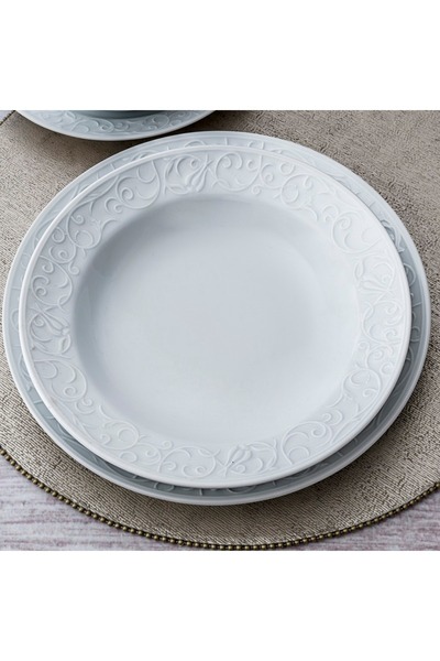 Güral Porselen Bahar Dalı 18 Parça 6 Kişilik Yemek Takımı