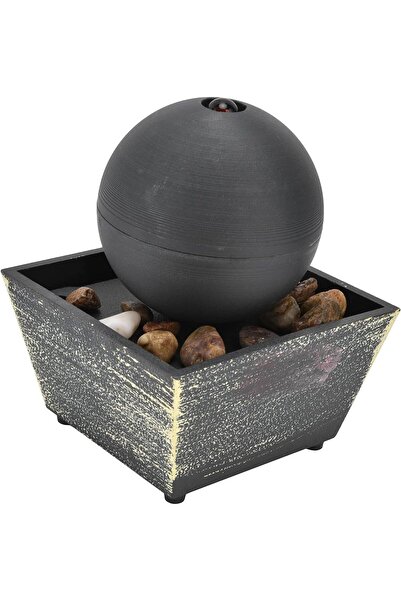 Generic نافورة مياه داخلية من نوع زين من دي إل سي مع كرة أرضية وأحجار، مناسبة...