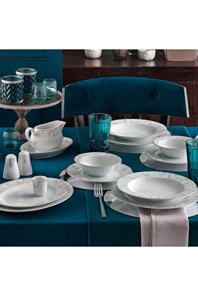 Güral Porselen Tolstoy 84 Parça Yemek Takımı - 6065