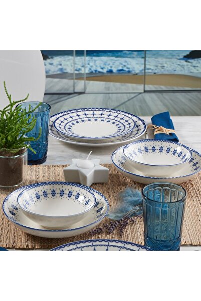 Güral Porselen Camelia 24 Parça 6 Kişilik Bone Yemek Takımı - 1614