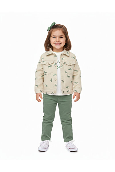 VOY KİDS Set de sărbătoare din 3 piese pentru fetițe, cu jachetă și pantaloni...