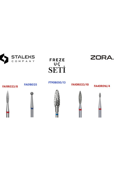 STALEKS FREZE UÇ SETİ 5’li