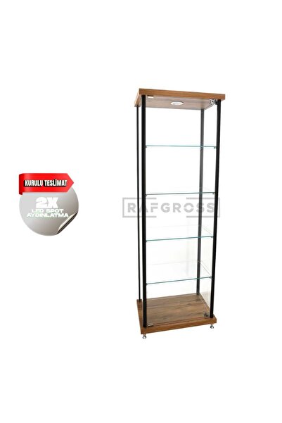 RAFAX Kurulu Teslimat, 40x60x175,camlı Dolap, Camlı Vitrin, Koleksiyon Dolabı...