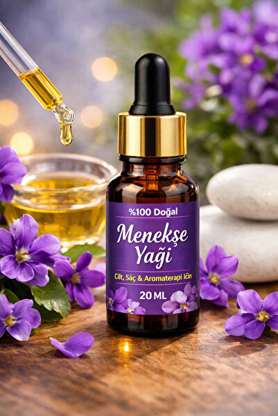 BİORGANİX Menekşe Yağı 20 ML %100 Doğal Bitkisel Yağ Cilt, Saç ve Aromaterapi...