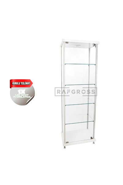 RAFAX Kurulu Teslimat, 40x60x175,camlı Dolap, Camlı Vitrin, Koleksiyon Dolabı...