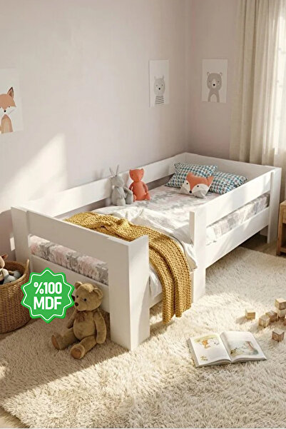 Ninnimo Beyaz Mdf 70x130 Yatak Uyumlu Montessori Karyola