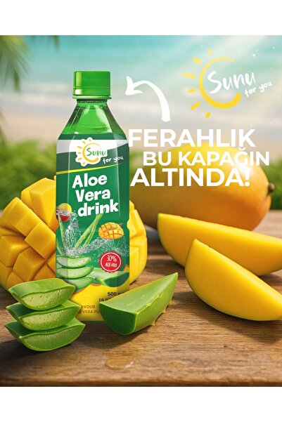 Sunu Mango Aromalı Aloe Vera Parçacıklı İçecek 500 ML