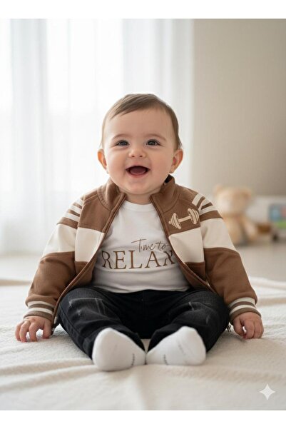 ASLAN MODA GİYİM ASLAN MODA ERKEK BEBEK SÜET CEKET KOT PANTOLON TAKIM