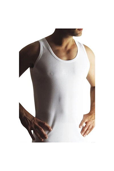 YILDIZ White Rib Cotton Men's Athlete - Single Piece
