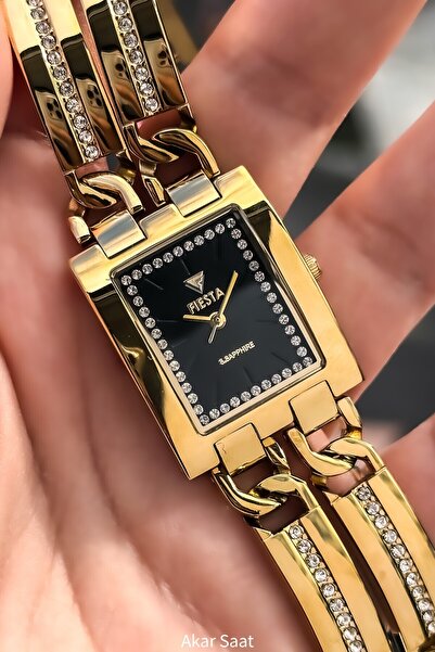 Fiesta ساعة يد نسائية F24097L بسوار معدني