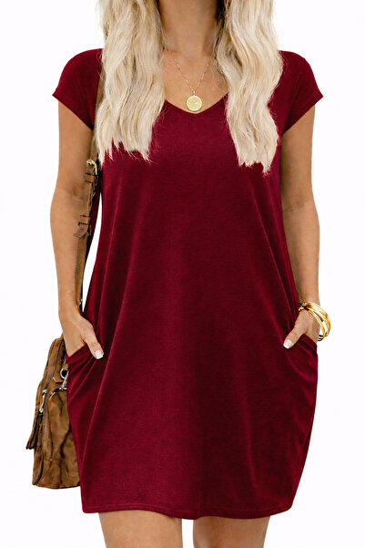 OEM Rochie casual din material moale, respirabil și confortabil, VERDE 2XL