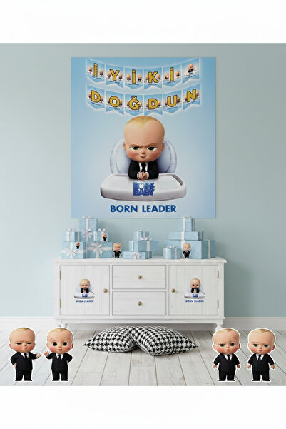 Deniz Party Store عيد ميلاد سعيد - نص بوس بيبي