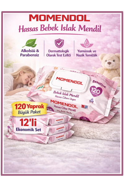 Shays Sağlık Momendol Islak Havlu 120li - 12 X 120li - 1440 Adet