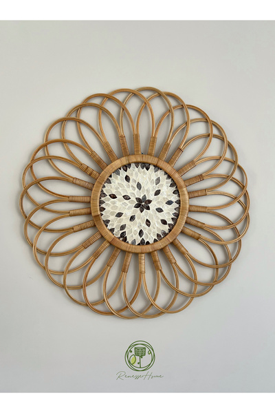 Renesse Home Luanda El Yapımı Rattan Duvar Dekoru