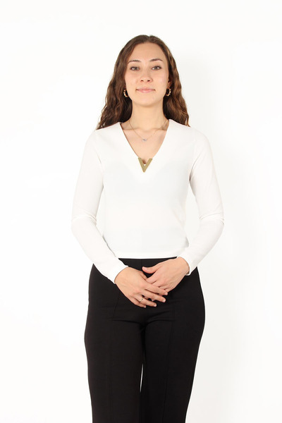 Mckanzie 6494 (N-2007) Body cu mânecă lungă cu cataramă Gold V