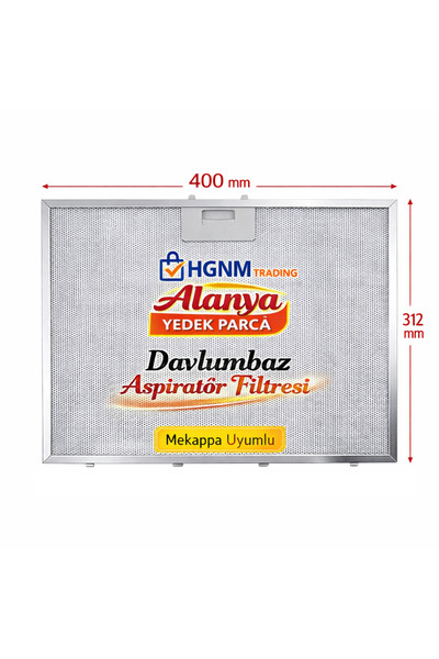 Home 40×31.2 cm Aspiratör Davlumbaz Filtresi 400×312 mm Davlumbaz Yağ Filtres...