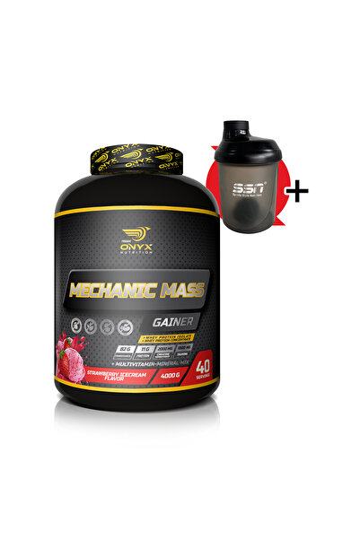 Onyx Nutrition Mechanic Mass Gainer 4000 Gr (çilek) Karbonhidrat Kilo Aldırıcı