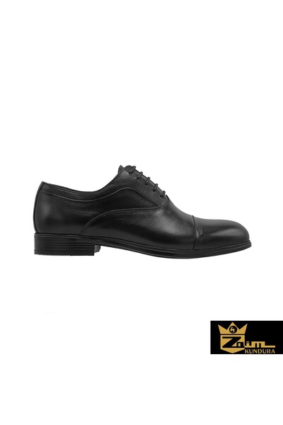 Zaim Kundura Men's Black Genuine Leather Shoes 348801014-1