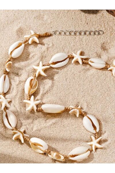 By Song Aksesuar Deniz yıldızlı ve Deniz kabuklu kolye