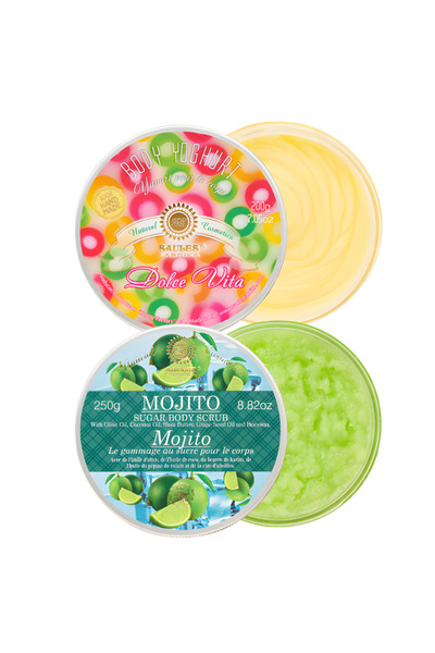 Saules Fabrika Saules Set Iaurt Corp Dolce Vita + Exfoliant Corp cu Zahar Mojito