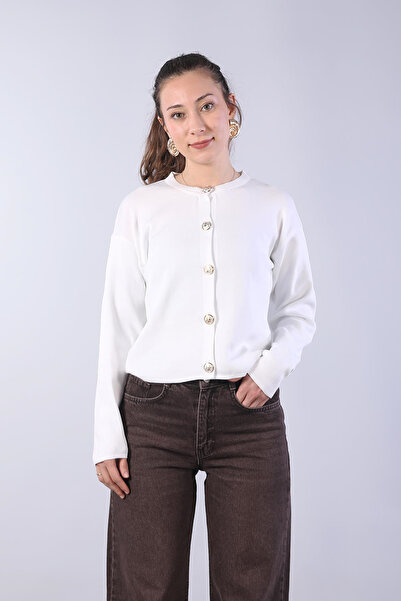 Mckanzie 5858 Knitwear Buttoned Short Cardigan