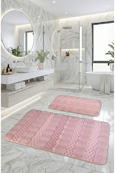 FeelHome سجادة حمام من شعر الأرانب، قاعدة غير قابلة للانزلاق، ناعمة، قابلة لل...