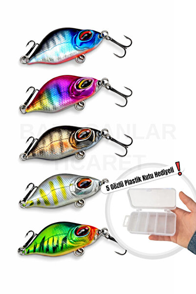Arkhelais Minnow Rapala 4,4 cm 3,5 gr Yapay Balık Yemi 5’li Paket – Spin ve A...