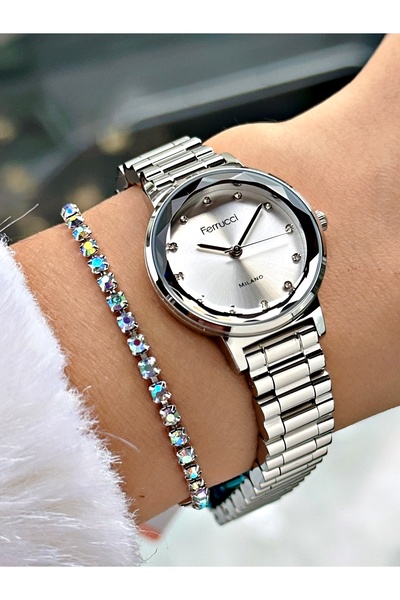 Ferrucci ساعة يد نسائية مقاومة للماء 3 ATM