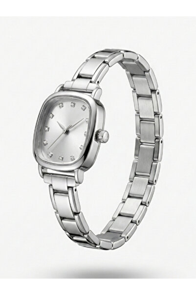 Leerybee Bracelet Style Lock Mechanism-Free Silver Color Women Wrist Watch Mo...